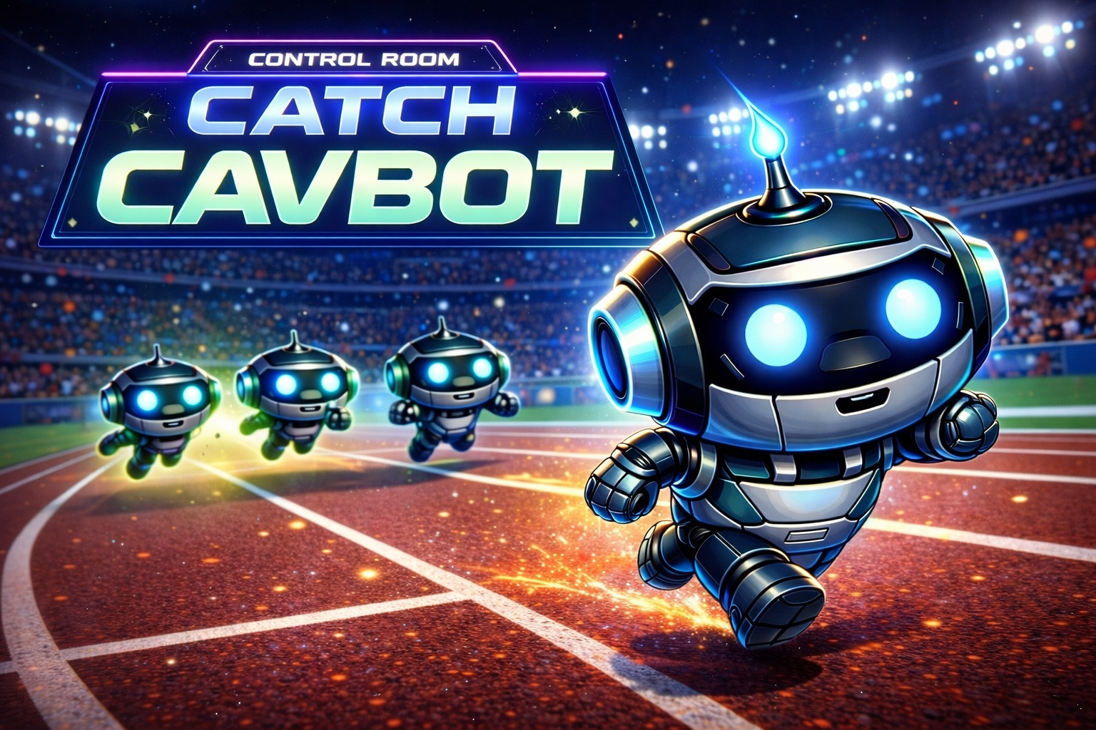 Catch CavBot arcade cover